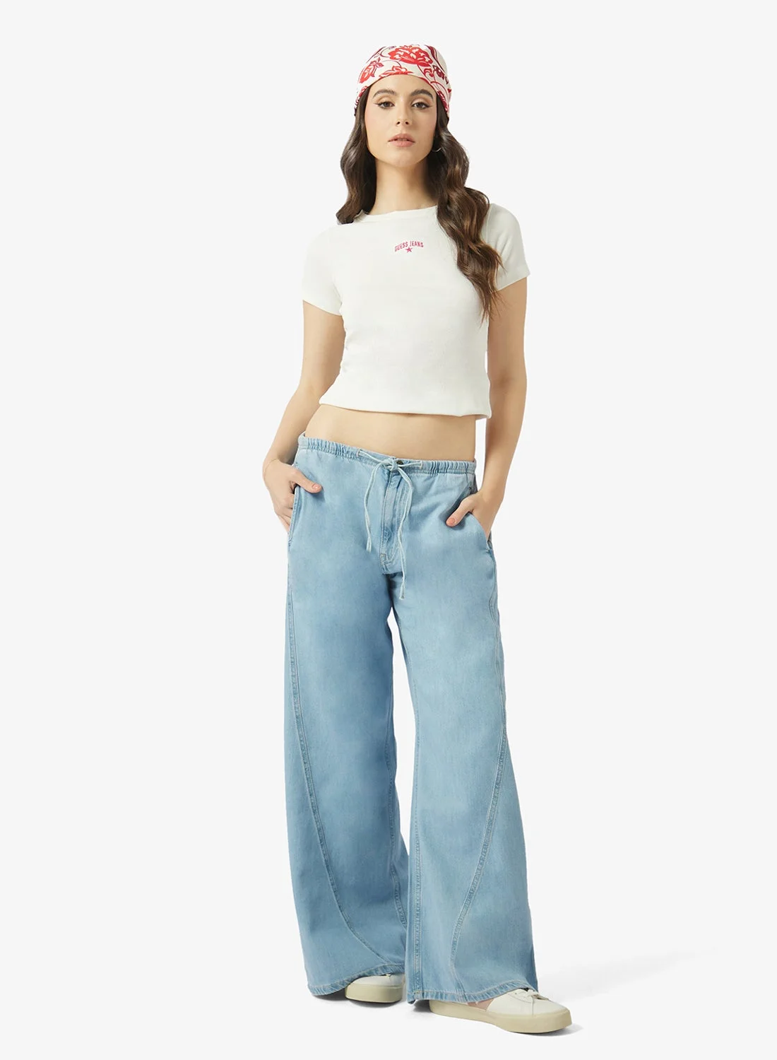 Premium High Waist Flared Jeans for Women Classic Slim Fit Denim Trousers (Blue, Medium) 43bhz