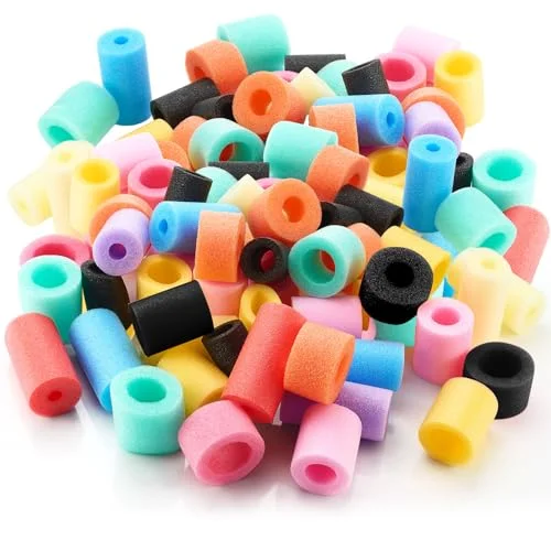 Premium Foam Pool Noodle Connectors for DIY Crafts and Water Play (Multicolor, 50 Pieces) jgfaz