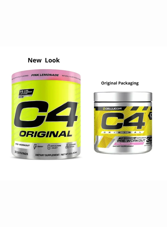 CELLUCOR Original Pre-Workout Energy Powder (Pink Lemonade, 30 Servings) tkqwb