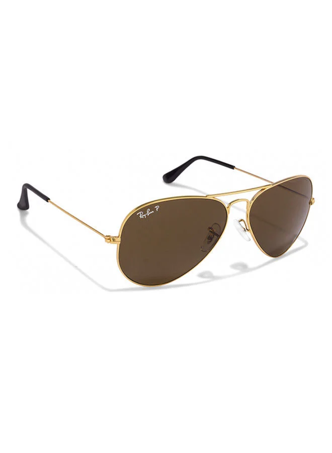 Premium Polarized Aviator Sunglasses Full Rim Metal Frame for Men and Women (Gold, 58 mm) 0uvk8