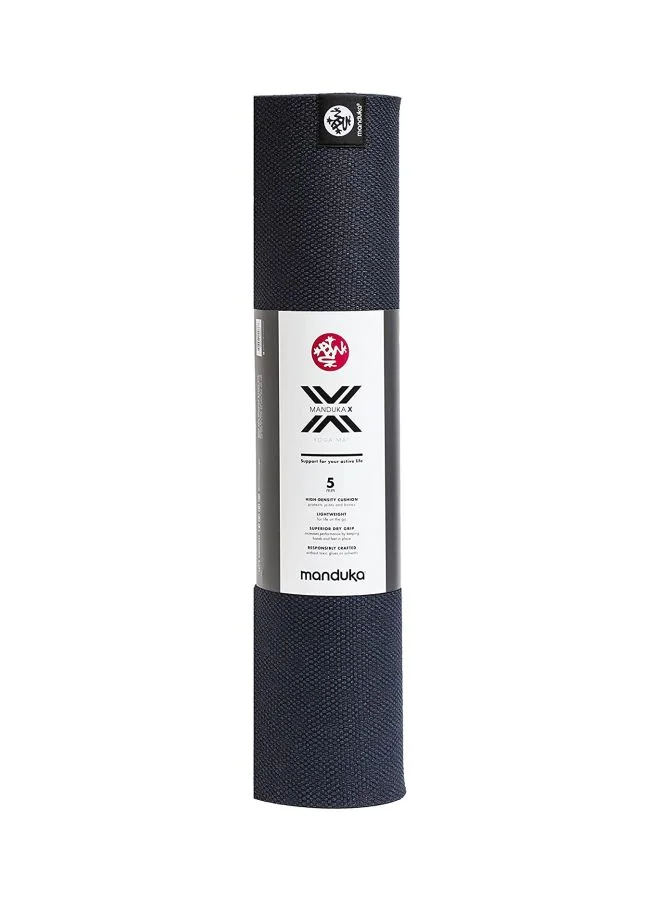Premium Yoga and Pilates Exercise Mat Non-Slip Rubber Fitness Pad (Black, 32 x 155 cm) 80txe
