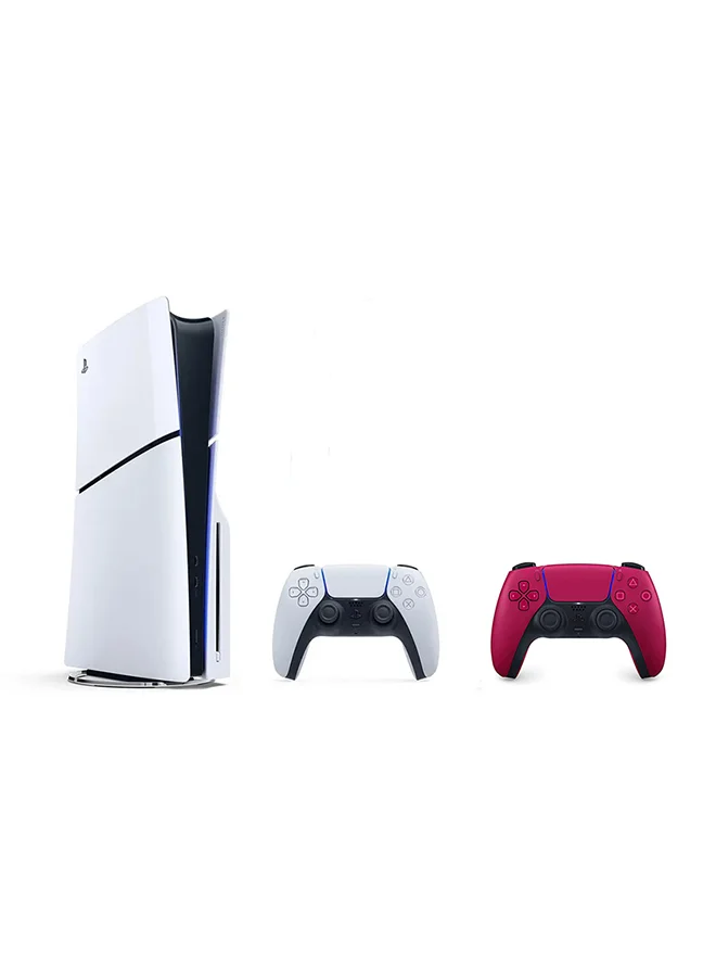Premium Slim Gaming Console Disc Edition With Extra Red Controller (1 Unit) g3peg