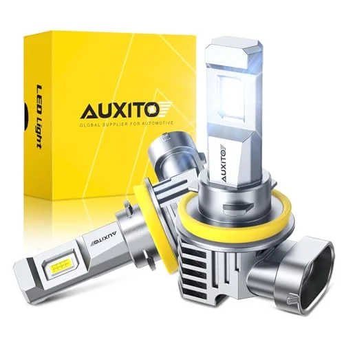 Premium LED Fog Light Bulbs H11 H9 H16 H8 6500K Cool White High-Intensity Lighting (Pack of 2) xnesz