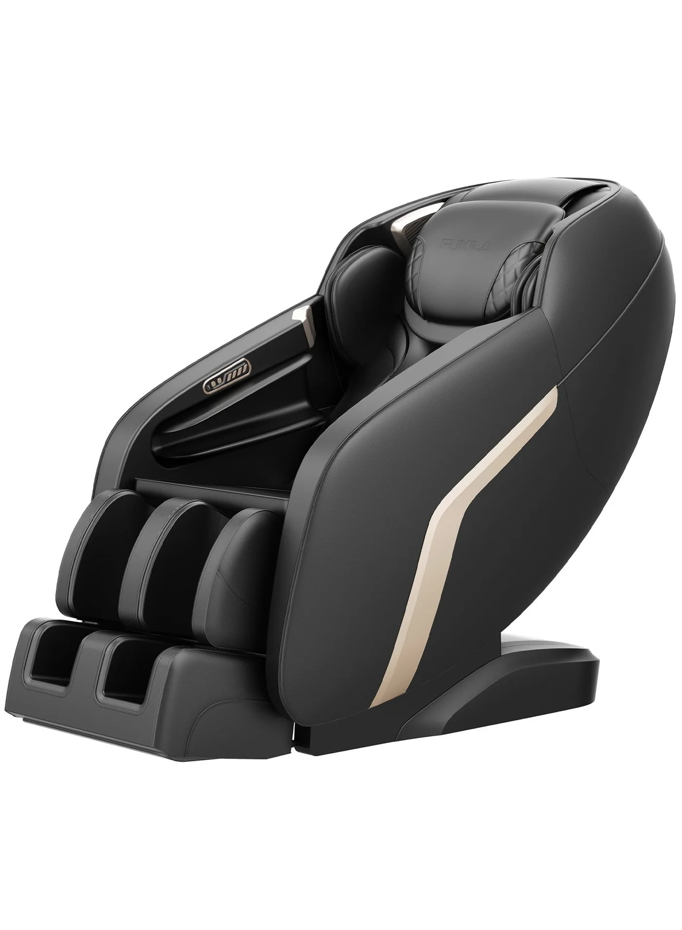Premium Full Body Shiatsu Massage Chair with SL-Track and Anion Air Purification (Black, 150 cm) 6o94e
