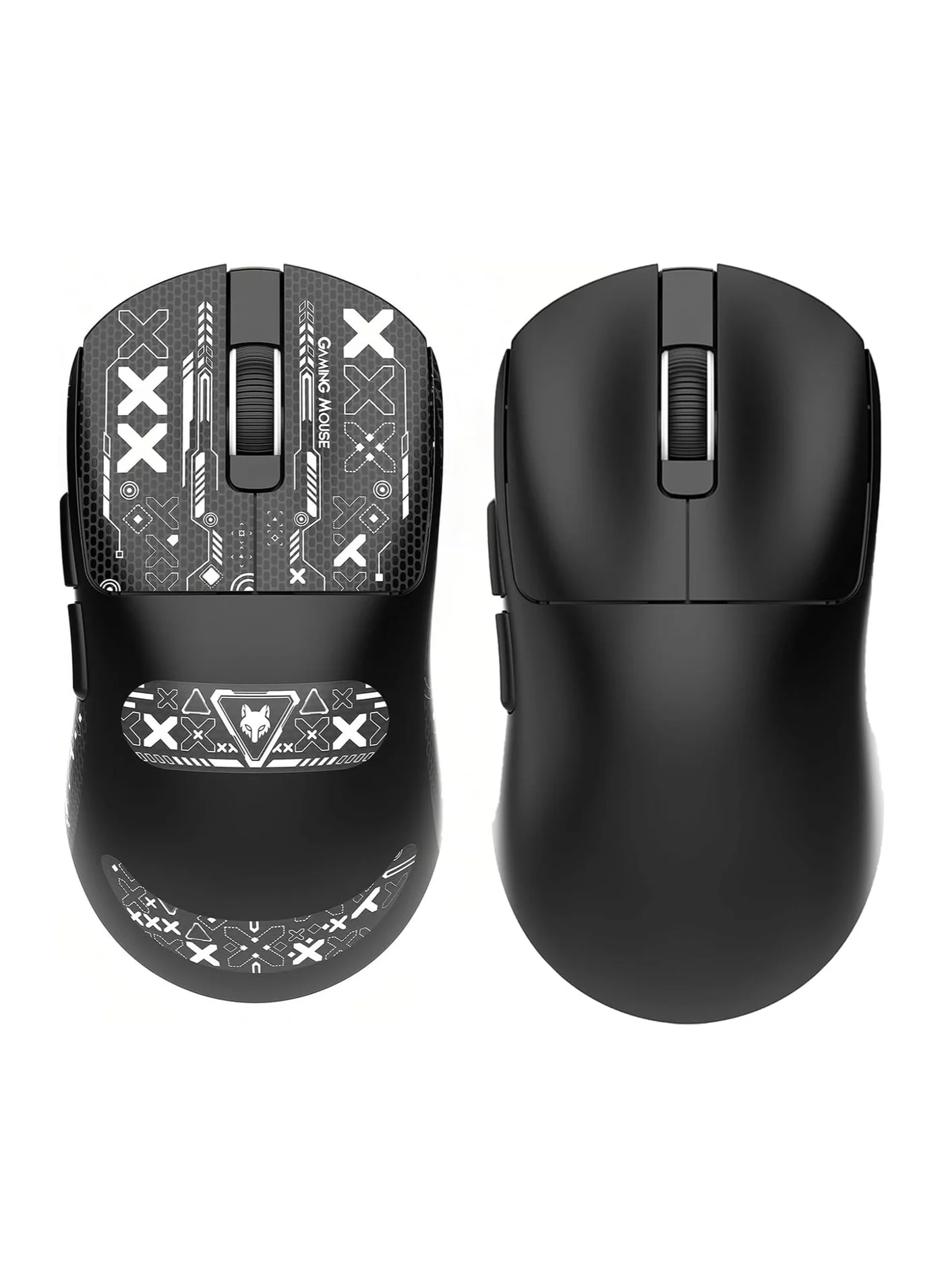 Premium Tri-Mode Wireless Gaming Mouse Ultra-Lightweight Ergonomic RGB Optical Sensor for PC and Laptop (Black, 59g) 07una