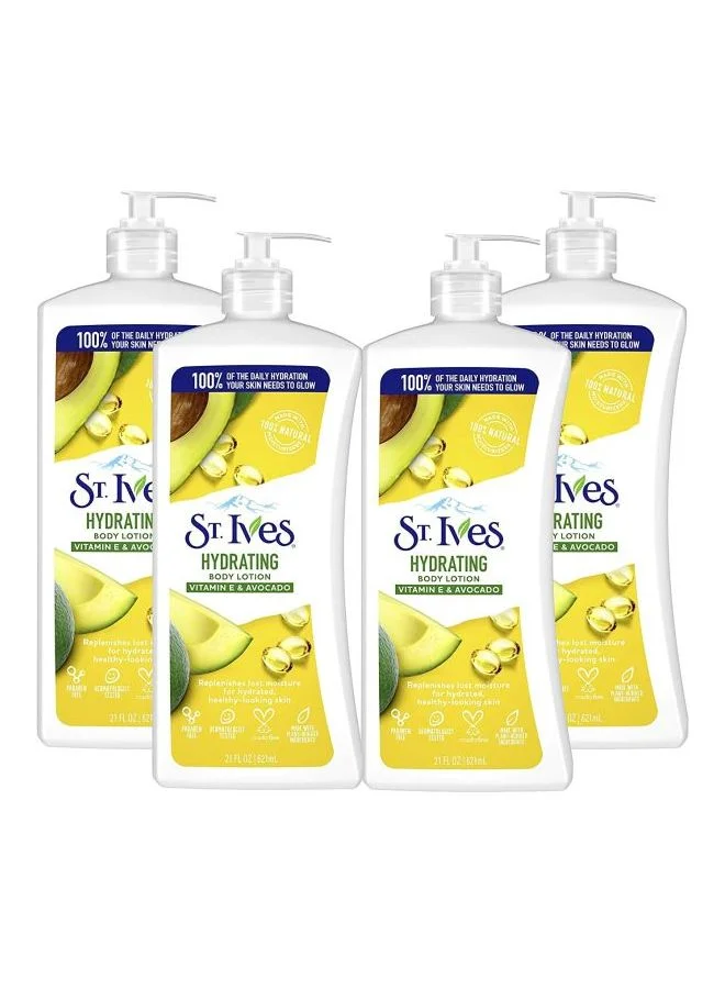 Hydrating Body Lotion Premium Moisturizing Formula for All Skin Types (Pack of 4, 2484 mL) ojvbg
