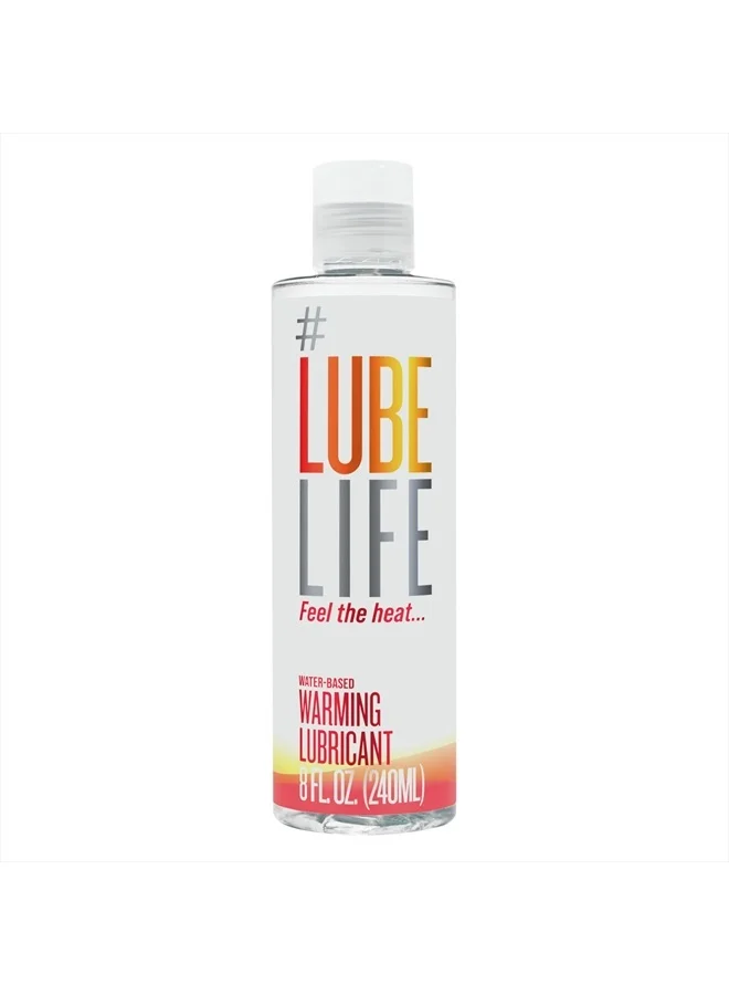 LUBELIFE Water-Based Warming Lubricant, Invigorating Heating Sensation for Men, Women and Couples (236 mL) hc75v