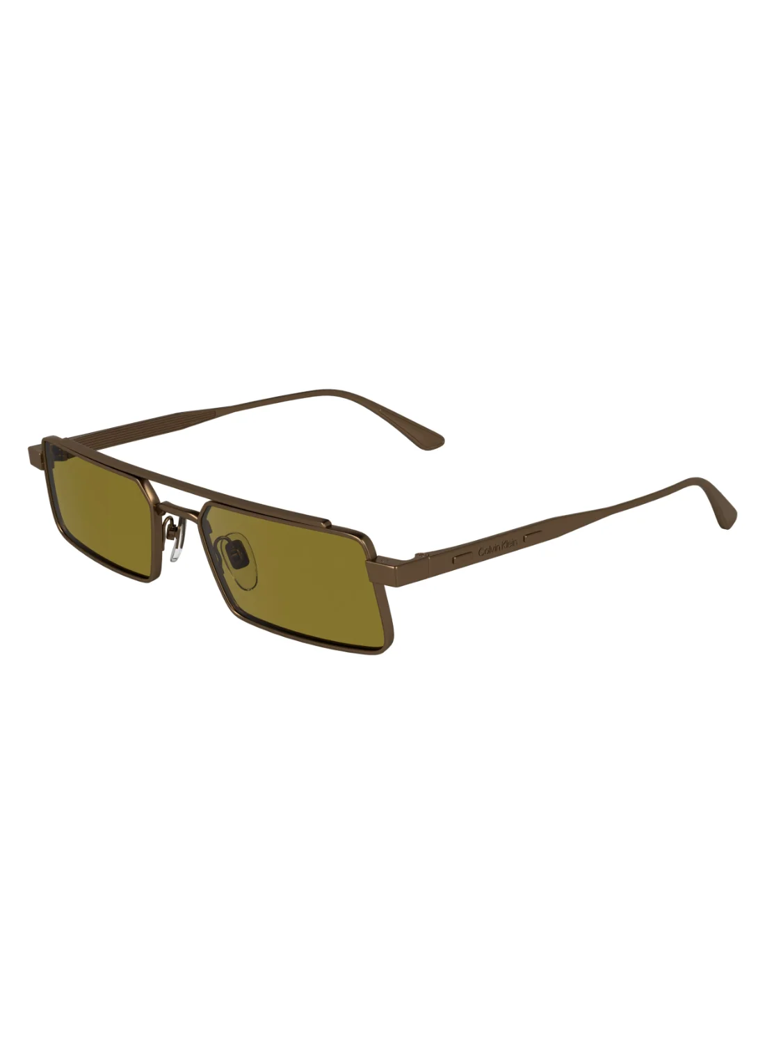 Premium Full Rim Metal Sunglasses for Women (Matte Amber Gold, 55mm) zrh2t