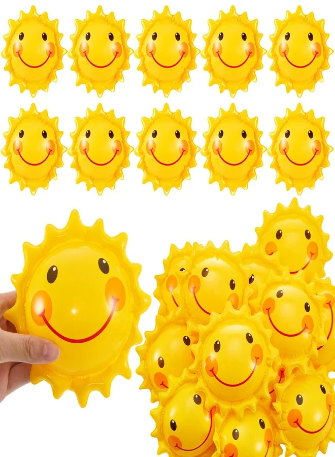 Jexine Inflatable Beach Balls Set for Summer Pool Games and Party Favors (Sun Pattern, 13 cm, 24 Pack) 9sse7
