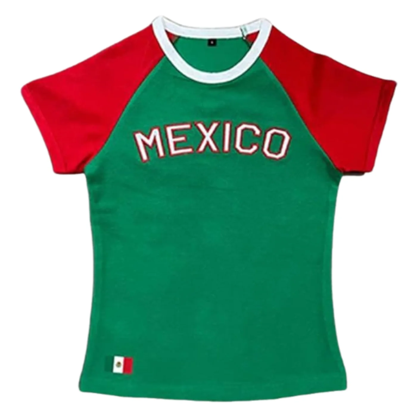 MANGMAO Vintage Graphic Baby Tee Women Y2k Crop Top Summer Jersey Shirt (Multicolor, S) zkxea