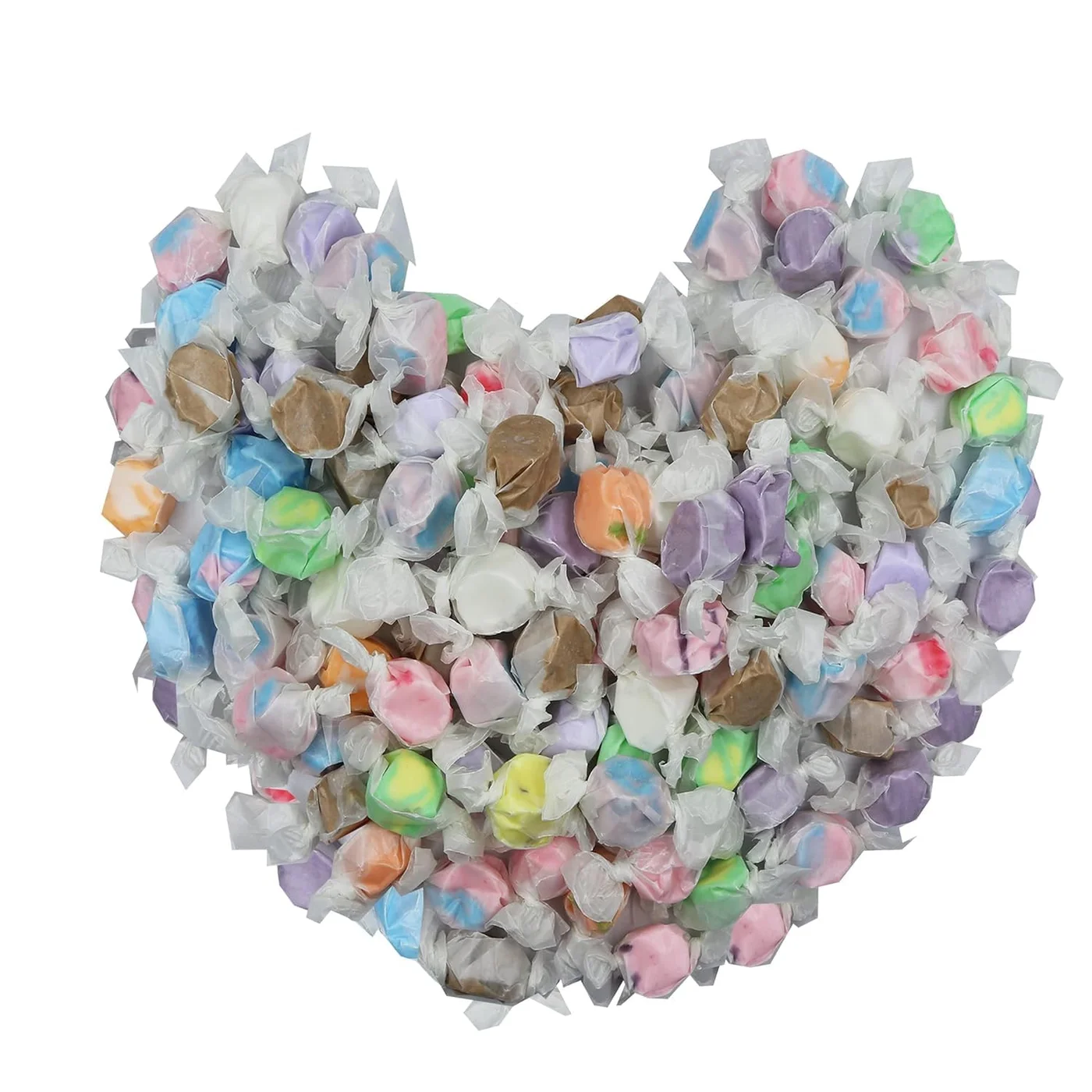 Smarty Stop Salt Water Taffy Assorted Flavors Premium Chewy Candy (Multi-Color, 1.36 kg) e6w1p