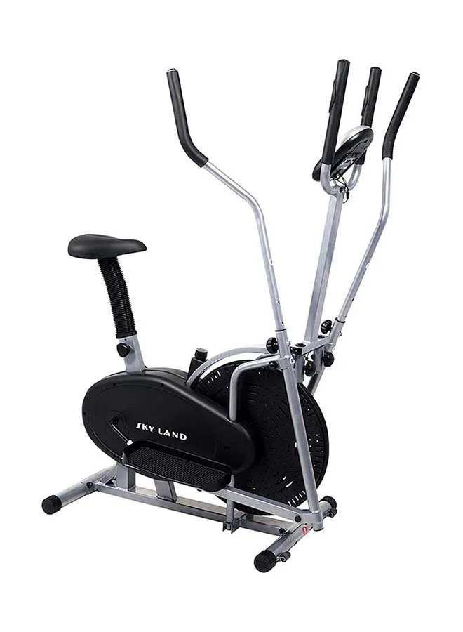 Sky Land 2-In-1 Elliptical Cross Trainer Exercise Bike (Heavy-Duty Steel, 98x22.5x70cm) i5wtr