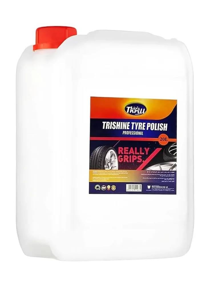 Thrill Professional Tyre Polish High-Gloss Restorer (White, 20 L) 8iayj