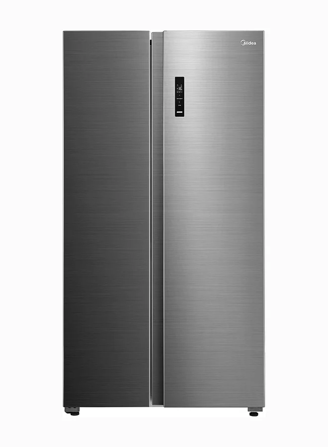 Midea Side By Side Refrigerator with Inverter Quattro and Electronic Touch Screen (Silver, 510 L) ibp3m