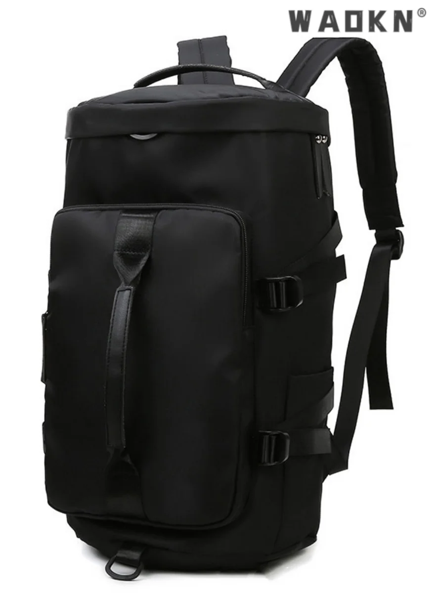 WAOKN Convertible Sports Duffle Backpack Waterproof Gym Bag with Shoe Compartment for Travel and Workout (Unisex, 45 cm) 8irfh