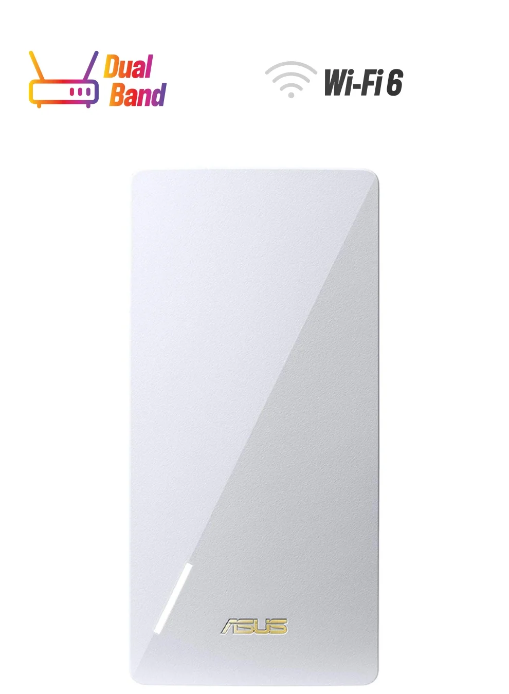 Premium WiFi 6 Dual Band Range Extender AX3000 Seamless Mesh Signal Booster (White) qzngt