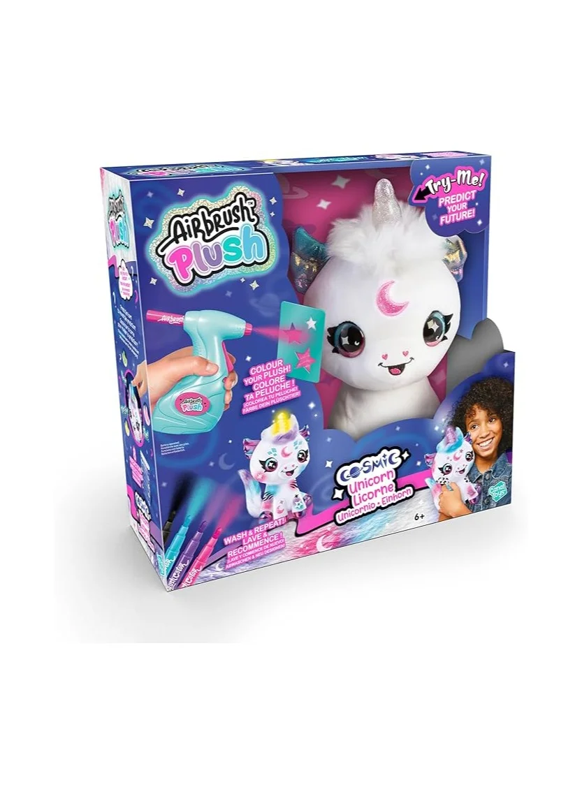 Canal Toys Airbrush Plush Cosmic Unicorn Customizable Fabric Toy Set (1 Piece) o2fvp