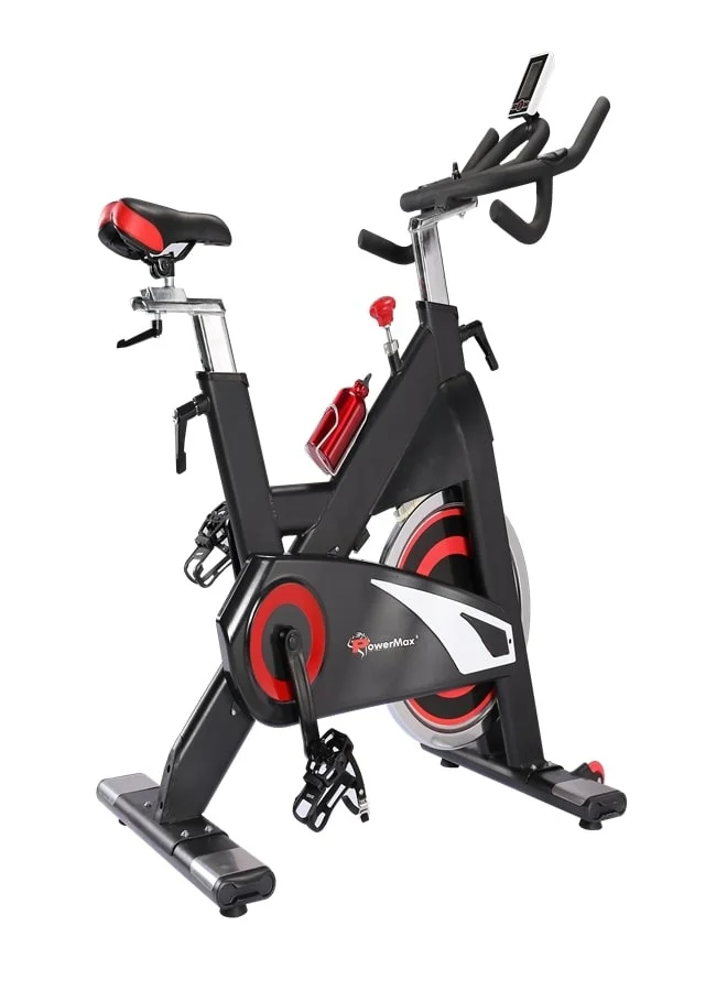 Heavy-Duty Commercial Exercise Spin Bike with 24kg Flywheel and Heart Rate Sensors (Premium Alloy, Adjustable Resistance) gr2oj