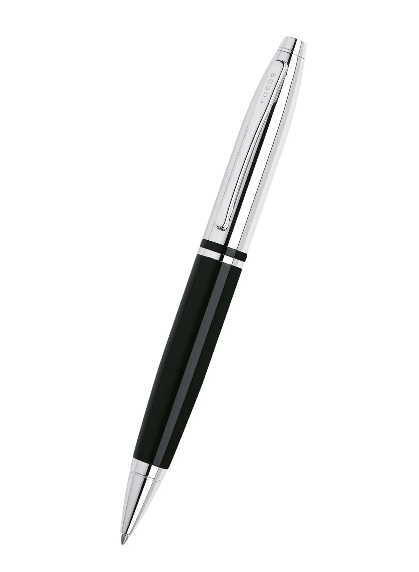 Premium Ballpoint Pen Professional Writing Instrument with Gift Box (Black and Silver Barrel, Black Ink, 1-Piece) hg3wn