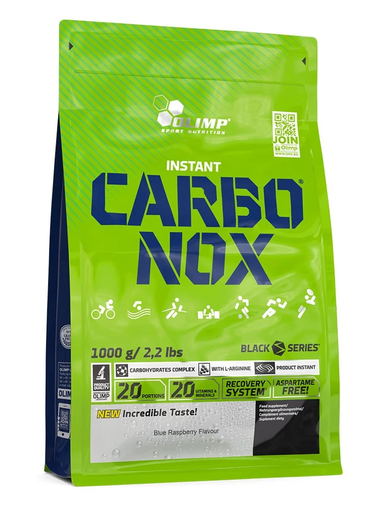 Olimp Carbonox Energy Powder Multi-Carbohydrate Endurance Supplement (Blue Raspberry, 1000 g) nqjeg