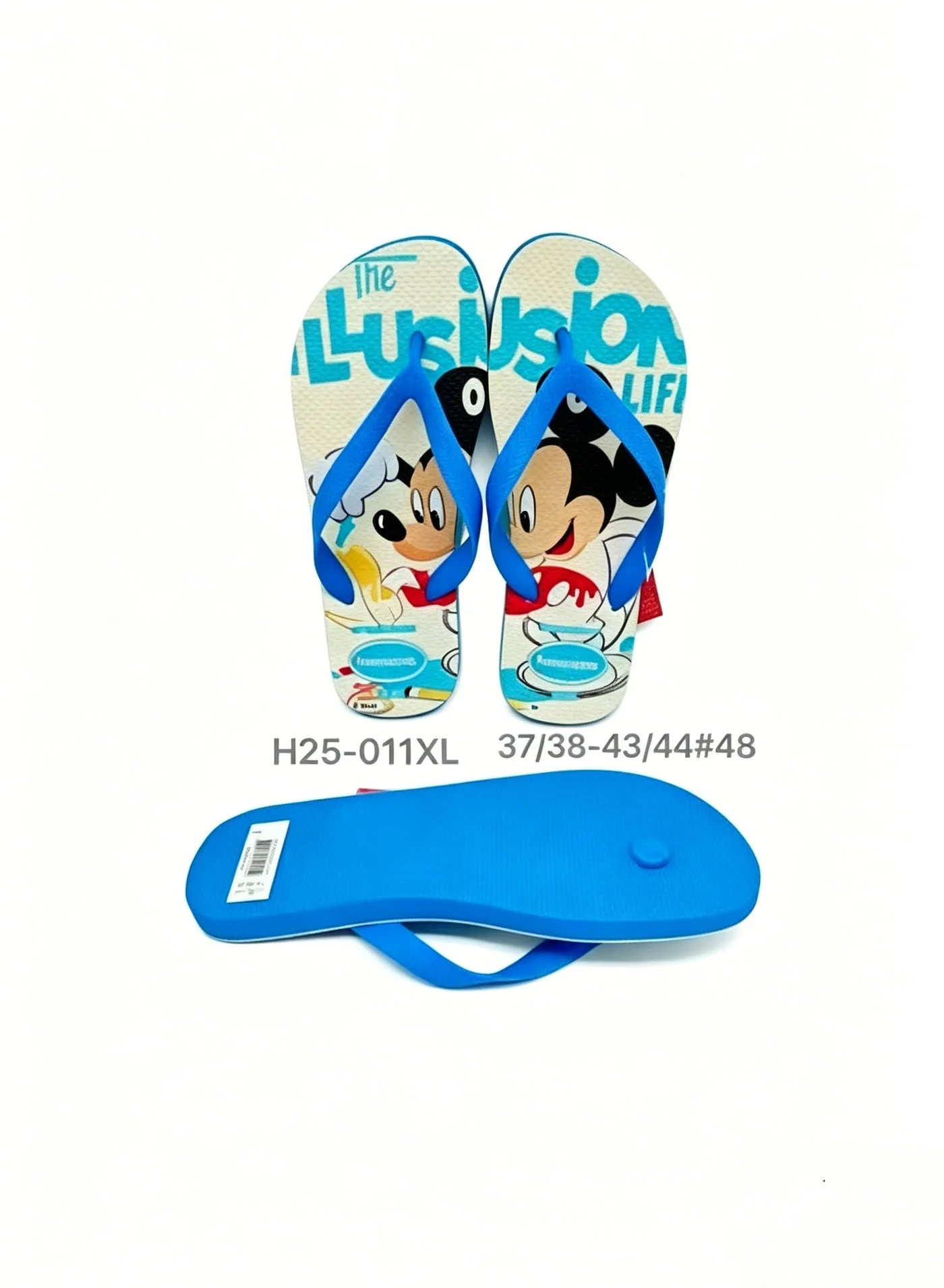 Premium Cartoon Character Flip Flops Sandals Lightweight Comfortable Summer Beach Footwear for Kids (Multicolor, 20 cm) hkz51