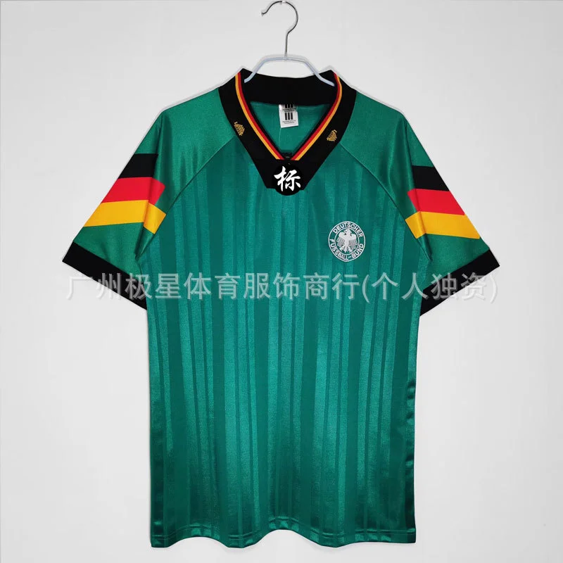 Germany 2002 Home Football Jersey Short Sleeve Retro Soccer Shirt (Adult, Large) ysnyi