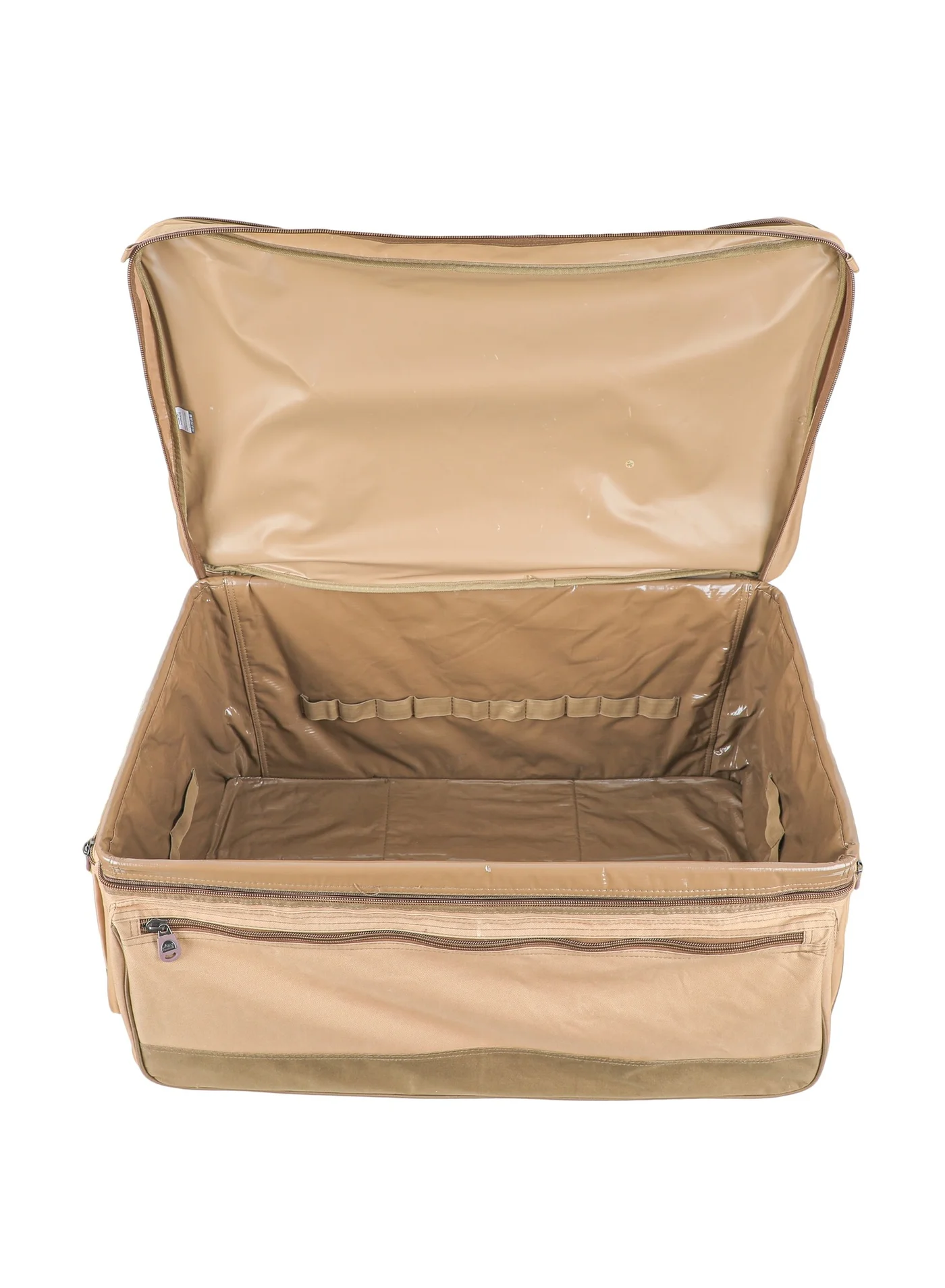 ALGHAFA Camping Tool Organizer Bag Premium Oxford Canvas Kitchen Storage for Barbecue and Travel (Khaki, 36x44x66 cm) os5i0