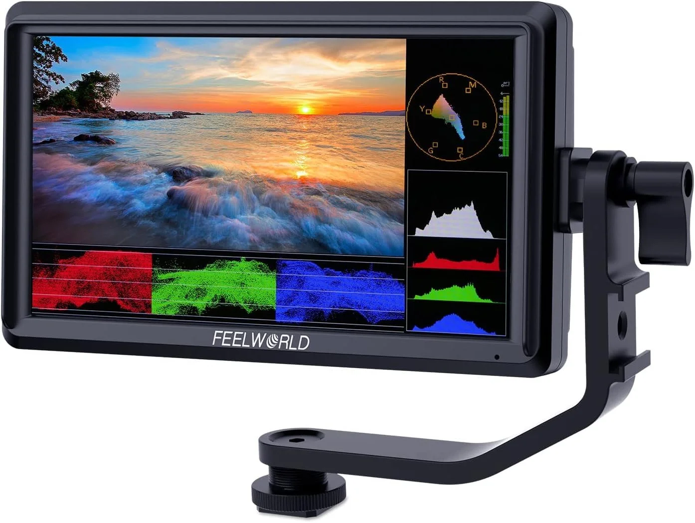 Professional 5.5 Inch DSLR Field Monitor 1600nit High Bright Touchscreen 4K HDMI Input Output with External Power Kit (5.5 Inch) 4n49n