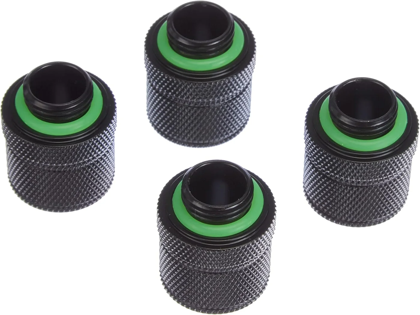 Premium Liquid Cooling Compression Fittings for 10/13mm Tubing (Black, 4-Pack) 3cg5o
