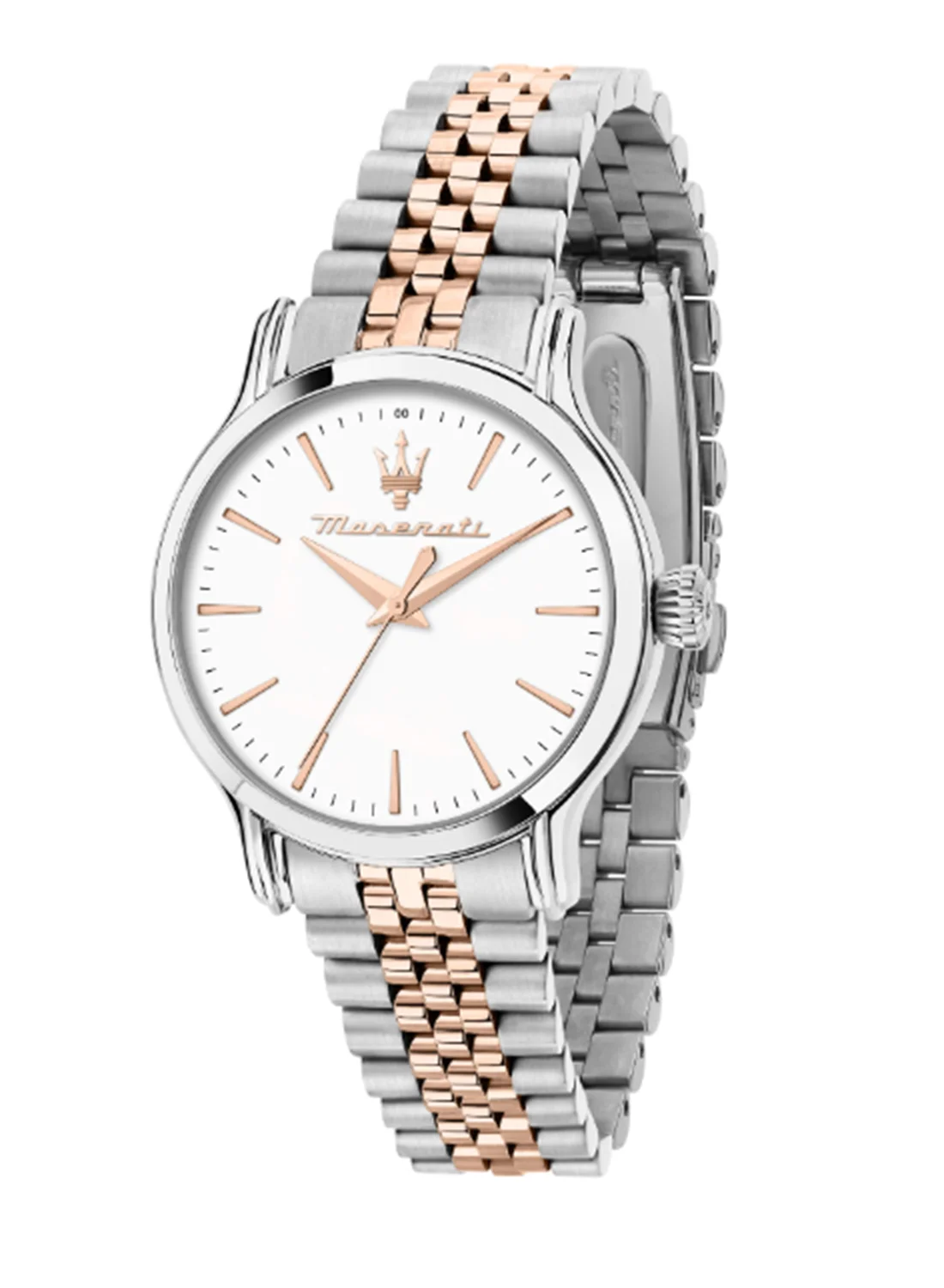 Premium Women Analog Watch Rose Gold Stainless Steel Case White Dial (34mm) 4rs3k