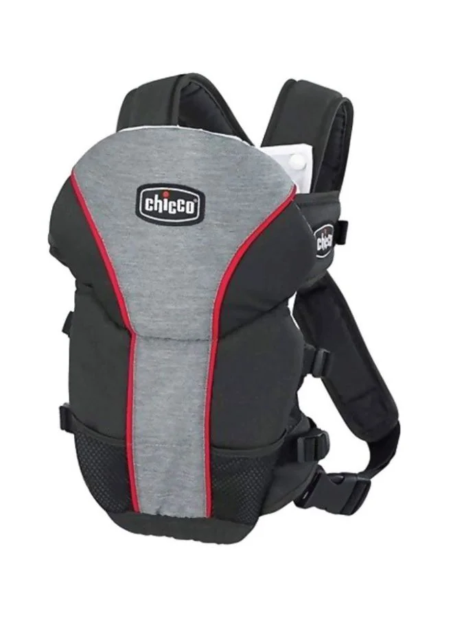 Premium Ergonomic Infant Carrier Breathable Lightweight Baby Sling (Black/Grey, One Size) sr86r