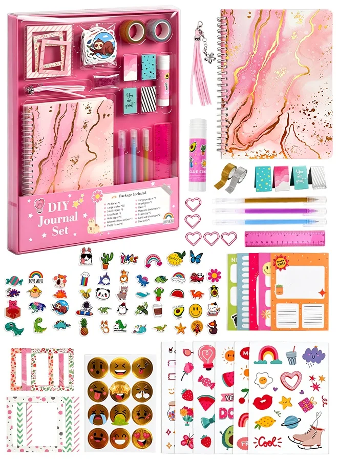 SOOO GOOD DIY Journaling Scrapbook Kit with Watercolor Notebook and Planner Supplies (86 Pieces) mi7zl