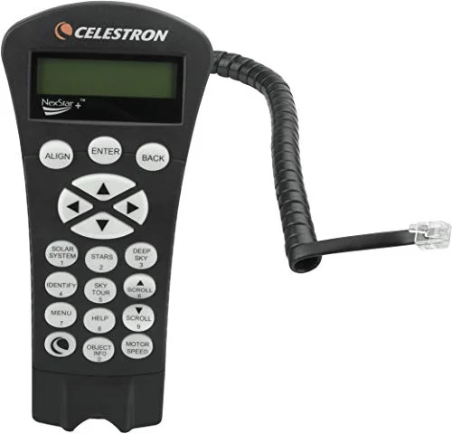 Premium Telescope Hand Control Unit for Equatorial Mount Systems (Black, Universal Compatibility) 2z3g1
