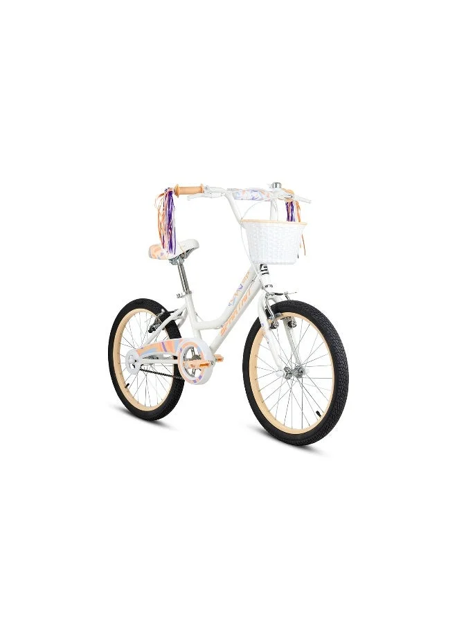 Spartan Kids Bicycle 20-Inch Single Speed Steel Frame with Training Wheels (Light Peach) ysz9n