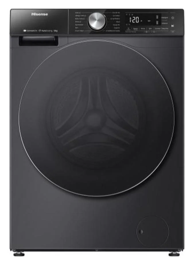 Hisense Front Load Washing Machine 12kg 1400 RPM Inverter Motor with Touch Screen Control (Black) wntnu