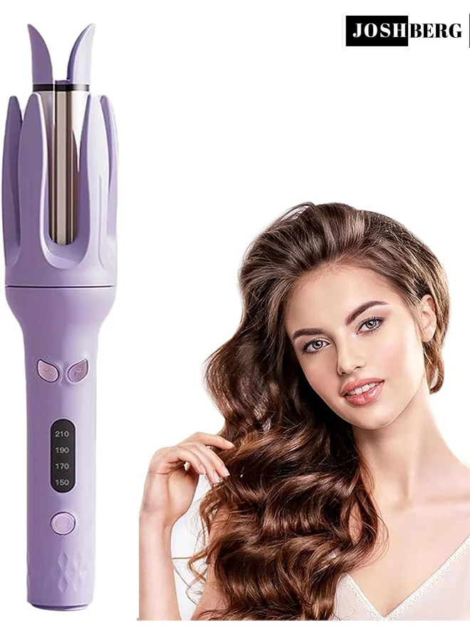 Joshberg Automatic Rotating Curling Iron Premium Ceramic Hair Styler with 4 Adjustable Temperature Settings (Professional Hair Styling Tool) 8poun