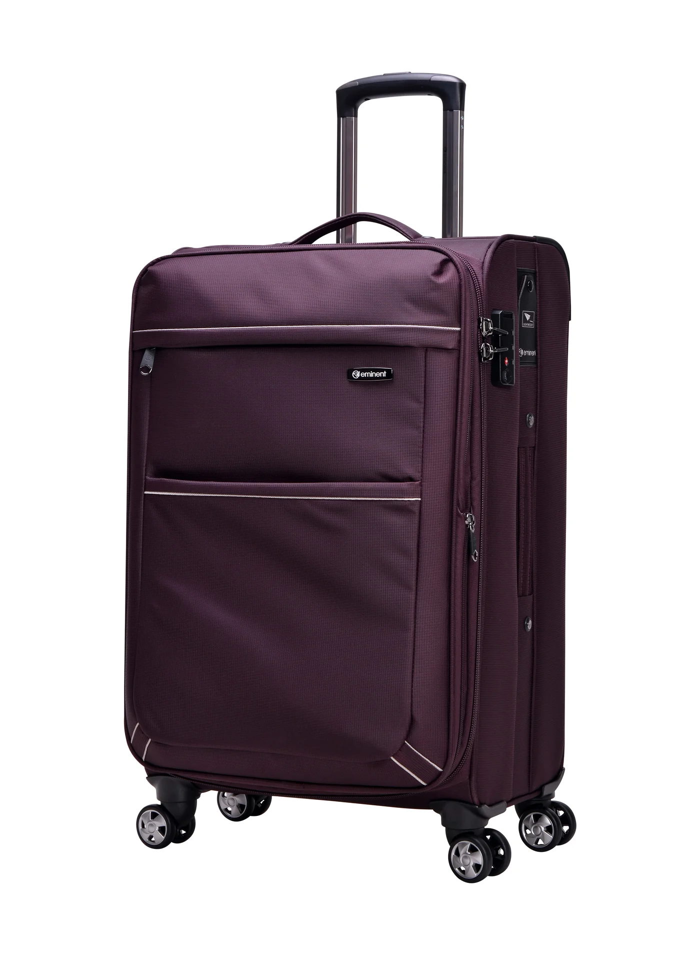Eminent Expandable Soft Shell Travel Luggage Trolley with TSA Lock and 4 Spinner Wheels (Unisex, 60 cm) au9il