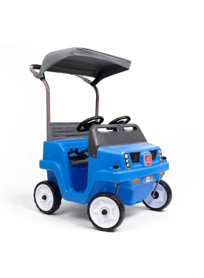 Premium 2-Seater SUV Ride-on Push Car for Kids (Blue, 100 cm) e7pr3