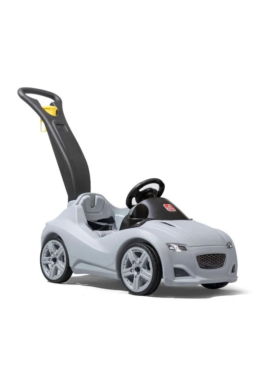 Premium Ride-On Cruiser Car for Toddlers Durable Plastic Push Toy (Gray, 1 Unit) wkkp7