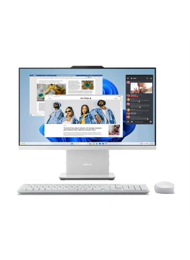 Lenovo IdeaCentre AIO 24IRH9 All-in-One Desktop 23.8-inch FHD IPS 100Hz, Intel Core i3, 8GB RAM, 512GB SSD, Windows 11 (Cloud Grey) m3lrm