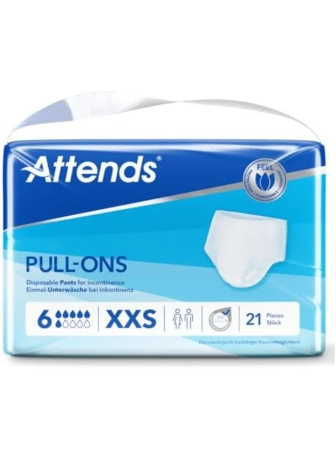 Attends Disposable Incontinence Pants Premium Absorbent Underwear for Adults (XXS, 21 Pack) 4xyvu