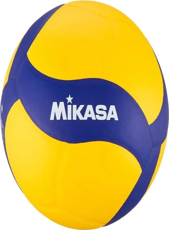 Premium Synthetic Leather Volleyball Official Training and Competition Ball (Yellow/Blue, Size 5) 03gou