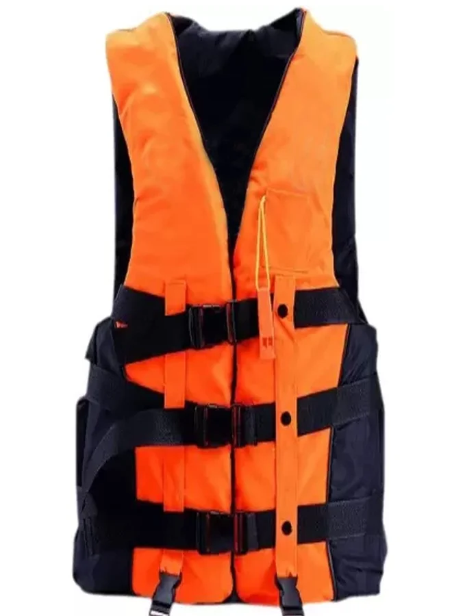 DORATIK Adult Life Jacket PFD Type III for Swimming Boating and Water Sports (Orange, Universal Size) p8s9a