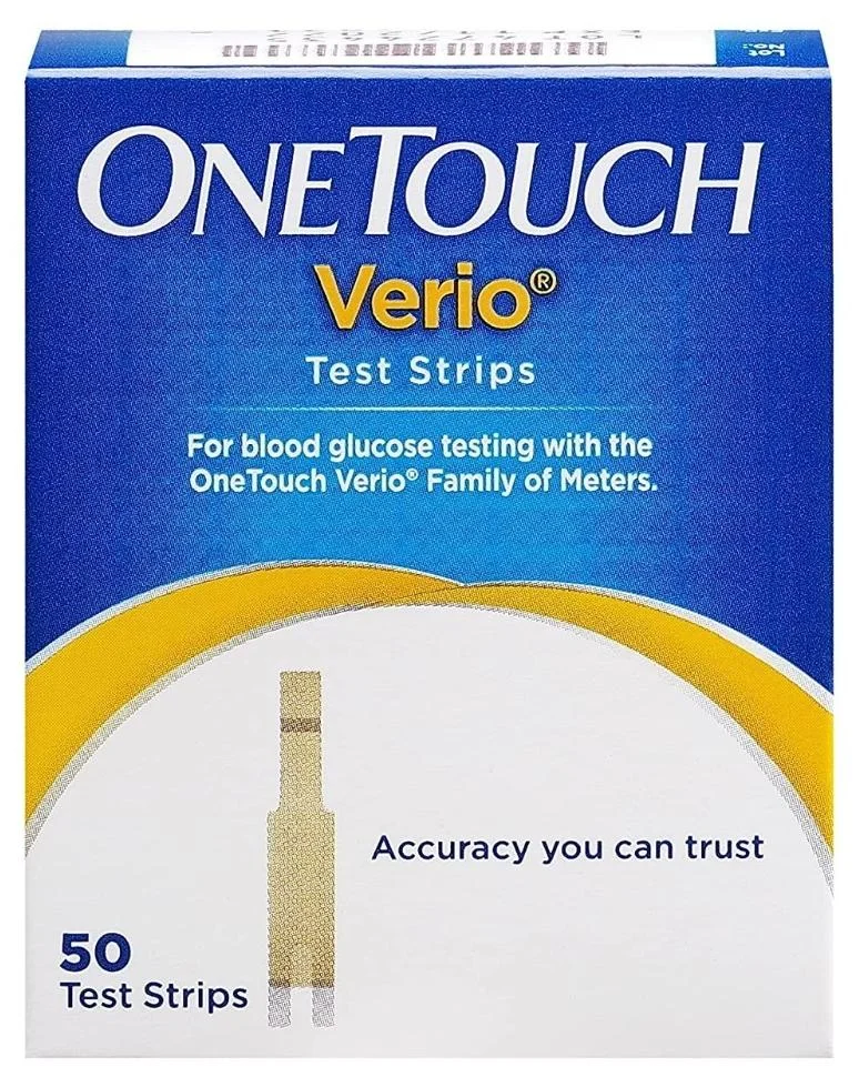 OneTouch Verio Blood Glucose Test Strips (50 Count) Premium Diagnostic Supplies for Accurate Monitoring 1vl1e