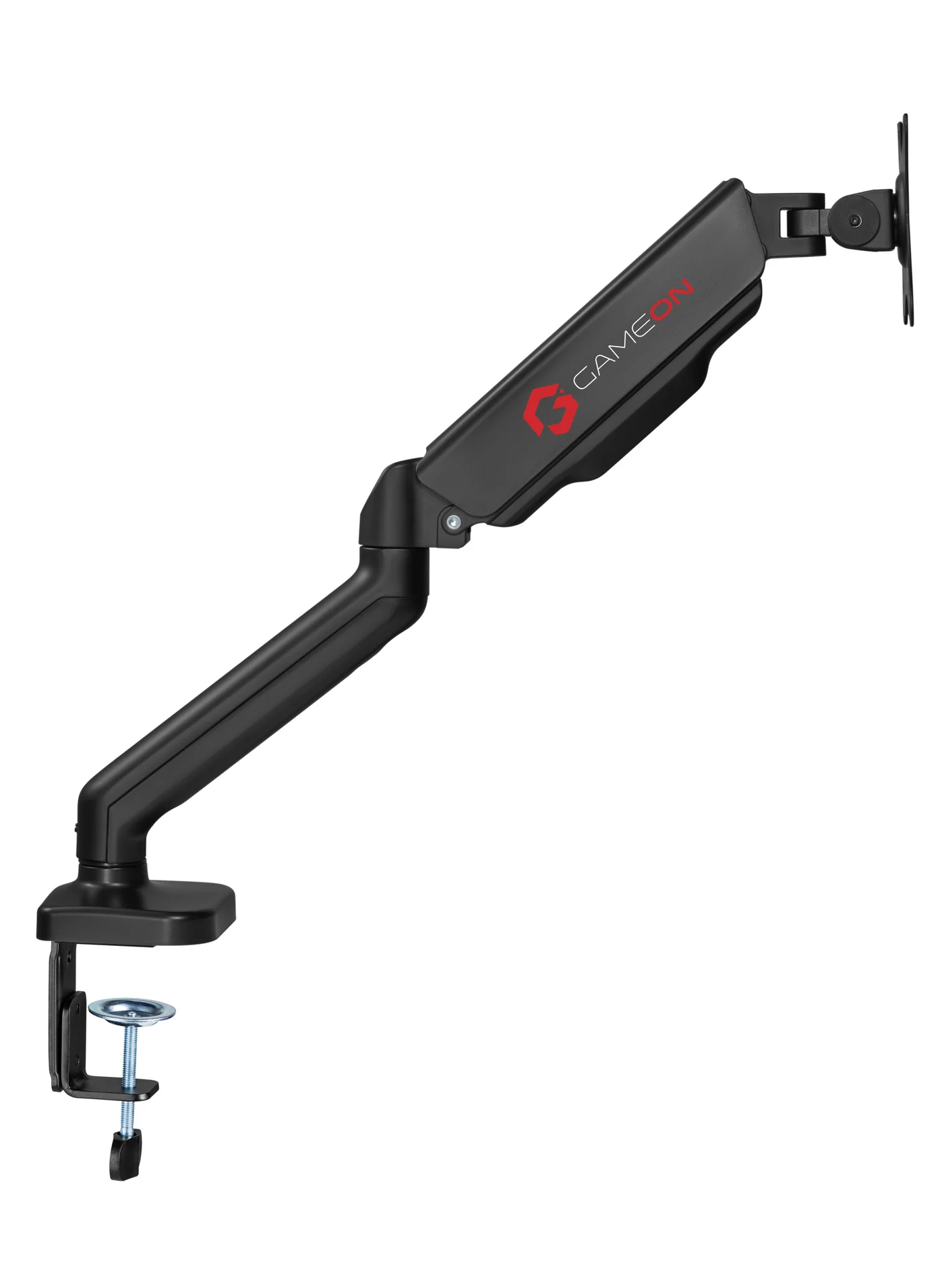 GAMEON Single Monitor Arm Desk Mount for 17 to 32 Inch Screens Premium Ergonomic Adjustable Stand (Matte Black, 9 kg Capacity) 9bcnh