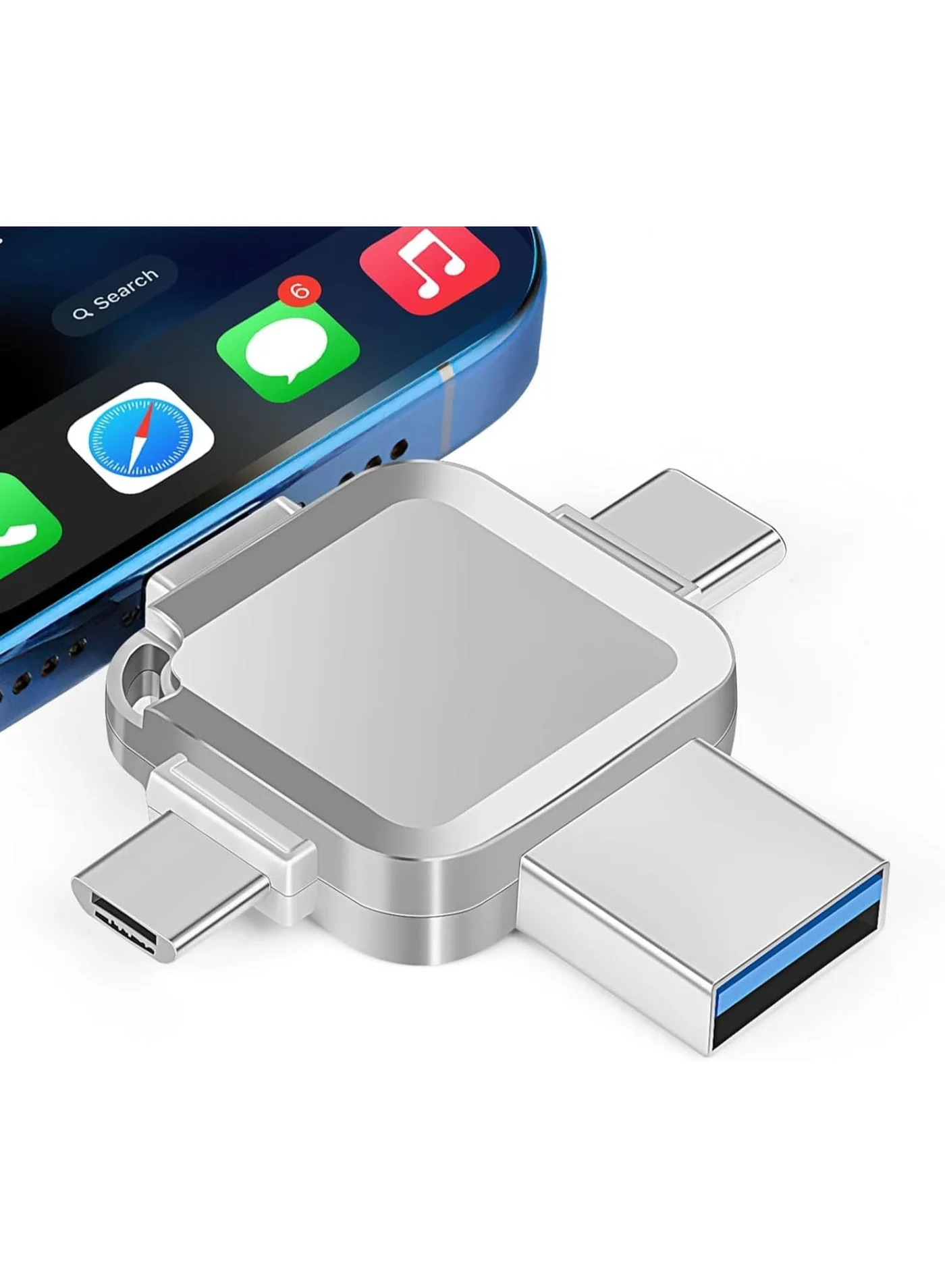 INSIJAM 1TB Universal Flash Drive 4-in-1 Memory Stick with Lightning Type-C Micro USB Connectors for PC Tablet and Smartphone (1TB) n0s2k