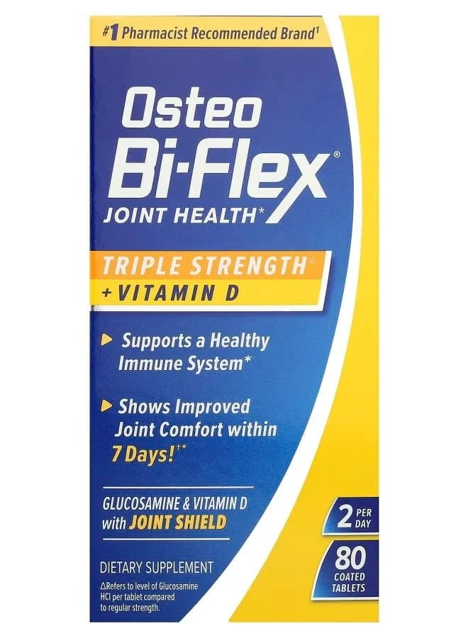 Joint Health Supplement with Vitamin D Triple Strength (80 Coated Tablets) adyp6
