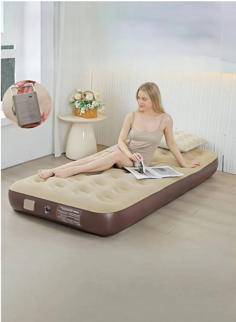 WALALLA Portable Air Mattress with Built-in Pump, Automatic Inflation Inflatable Bed for Home and Camping (190 cm x 99 cm) n804z