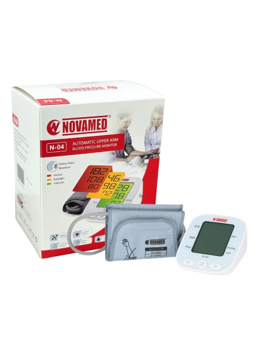 Novamed Automatic Upper Arm Blood Pressure Monitor (Digital Display, Adult) 2w2h5