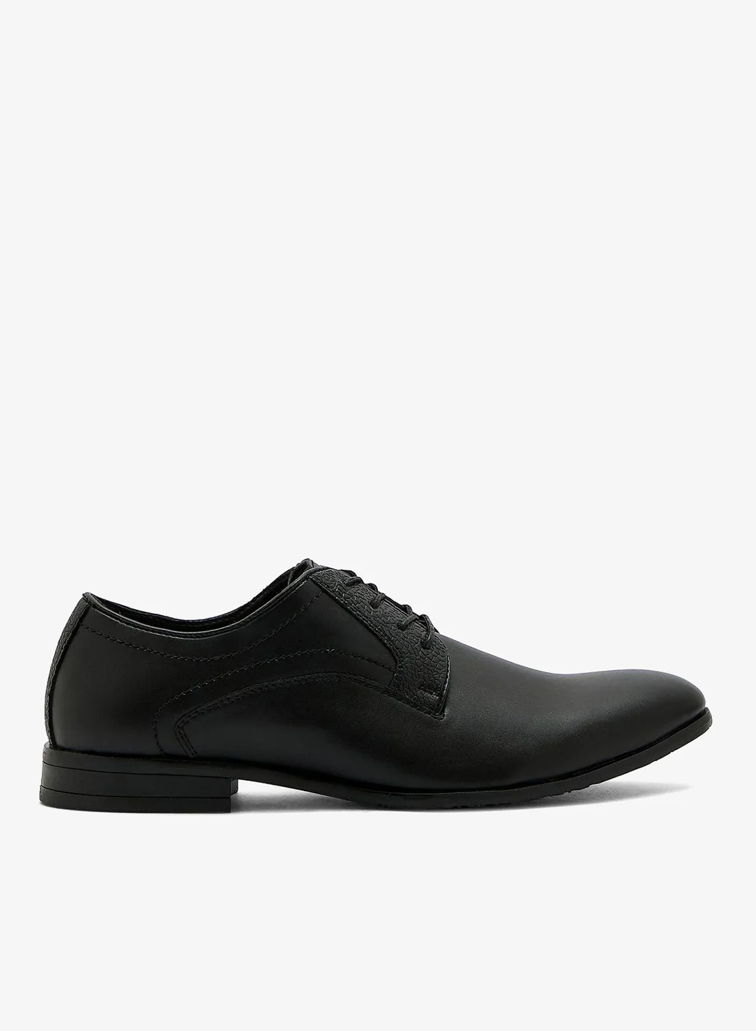 Robert Wood Faux Leather Essential Formal Lace-Up Shoes (Premium Office Wear, Black, 42 EU) a0sug